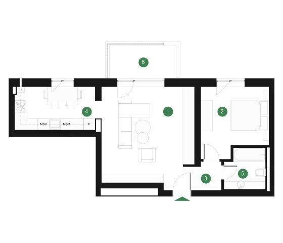 Pipera Apartament 2 camere Finalizat Lux scoala Americana